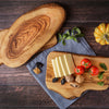 Handmade Olive Wood Cutting Board & Knife for Kitchen - CRYSTALIA GLASS